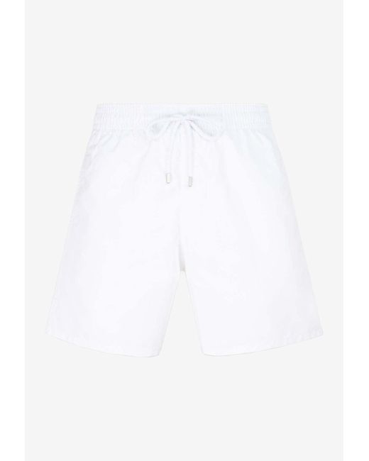 Vilebrequin Men's White Moorea Swim Shorts