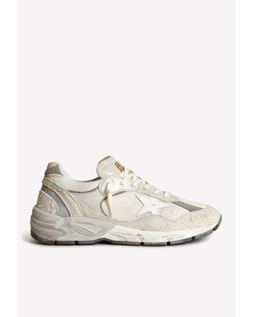 Golden Goose Dad-star Vintage Sneakers In Suede And Leather in White ...