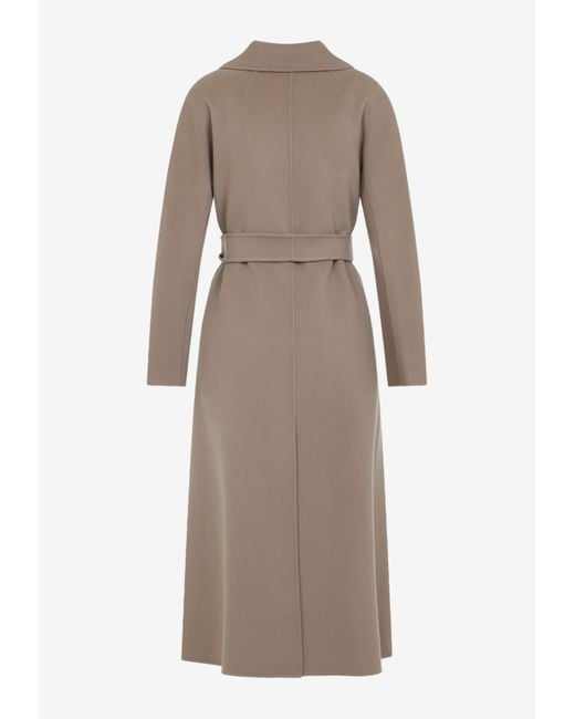 Max Mara Brown Enzo Double-Breasted Coat