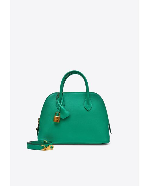 Hermès Green Bolide 27 In Menthe Evercolor Leather With Gold Hardware