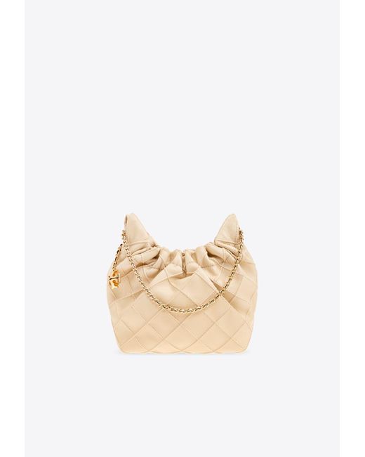 Tory Burch Womens White Mini Fleming Shoulder Bag