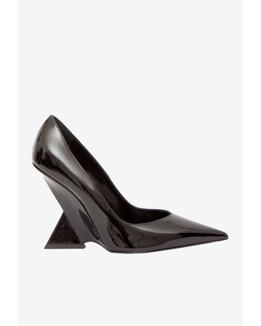 The Attico Cheope 110 Leather Pumps in Black | Lyst