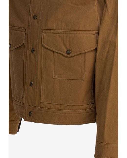 Junya Watanabe Brown X Filson Jacket With Logo-Patch for men