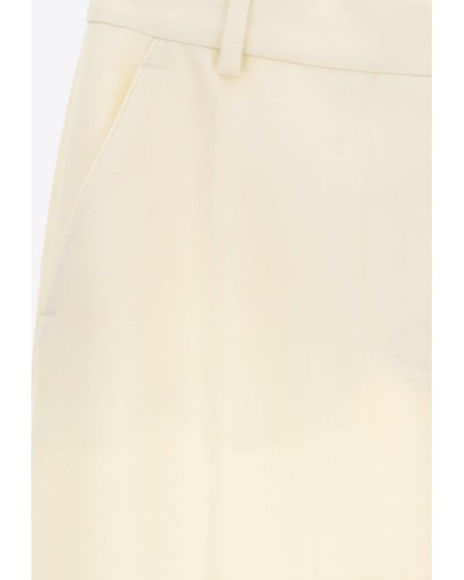 Stella McCartney Natural A-Line Maxi Skirt