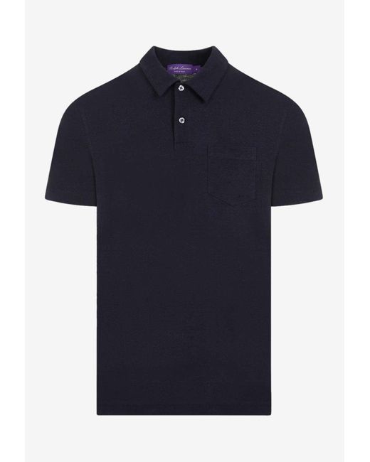 Ralph Lauren Blue Short-Sleeved Polo T-Shirt for men
