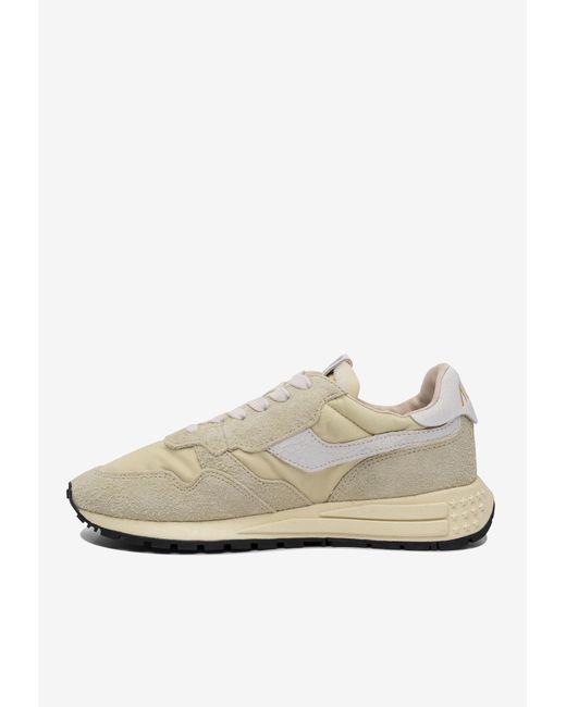 Autry White Reelwind Low-Top Sneakers