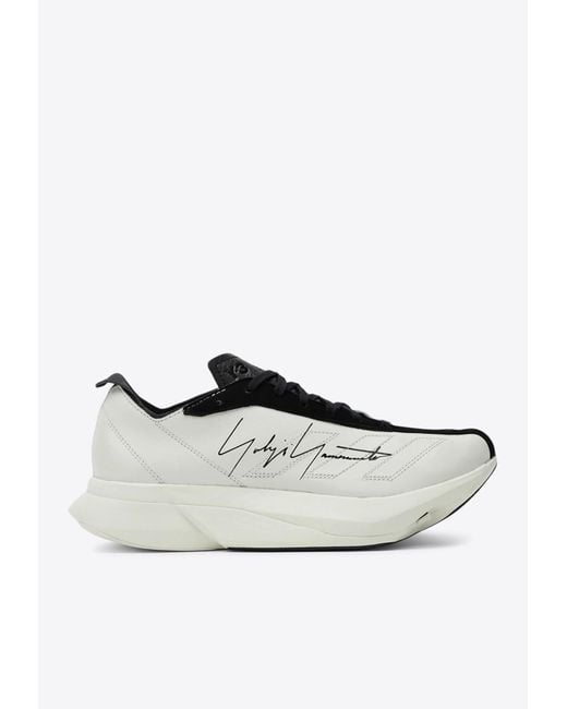 Adidas White Y-3 Adios Pro 3.0 Lx Sneakers for men