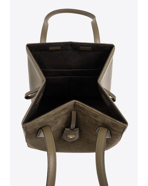 Fendi Green Medium Origami Suede Shoulder Bag