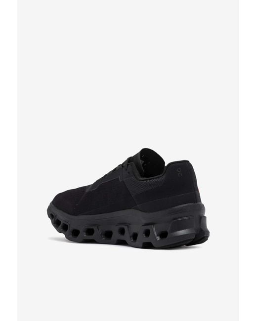 On Shoes Black Cloudmonster Low-Top Sneakers for men
