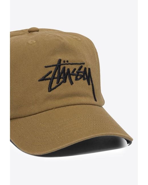 Stussy Natural Logo Baseball Cap for men