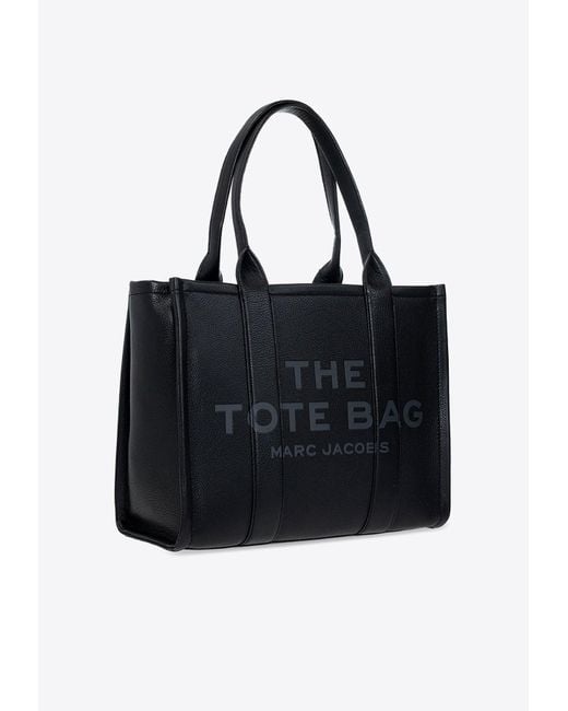 Marc Jacobs Black The Large Logo Tote Bag