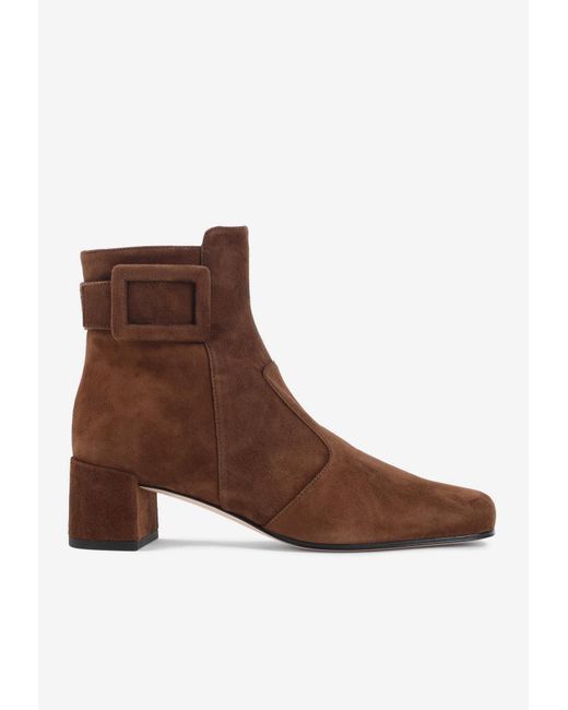 Roger Vivier Brown Tres Vivier Polly 45 Boots