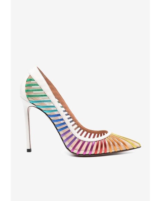 Aquazzura Pink Passions 105 Pointed Pumps
