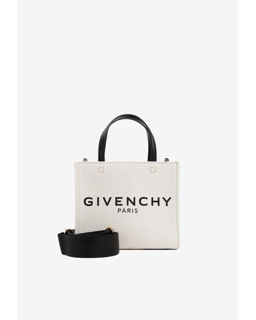 Givenchy White Mini G-tote Cabas Bag