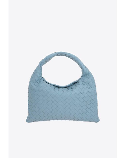 Bottega Veneta Blue Small Hop Shoulder Bag