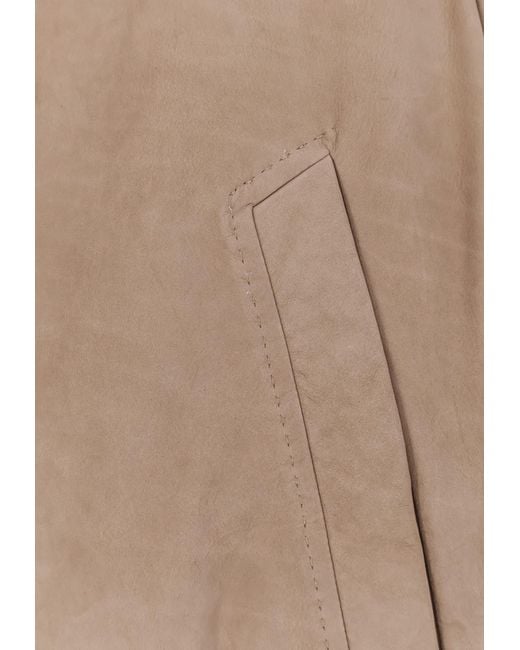 Boss Natural Suede Zip-Up Jacket for men