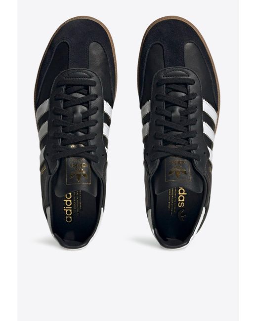 Adidas Originals Black Samba Decon Low-Top Sneakers for men