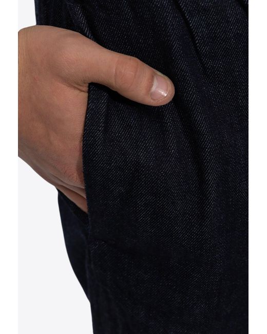 Emporio Armani Blue Elastic Waistband Jeans for men