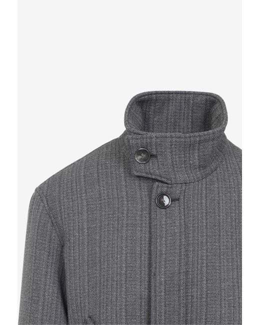AMI Gray Harrington Bomber Jacket for men