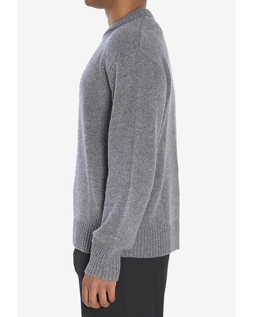 Lisa Yang Gray Kristian Crewneck Sweater for men
