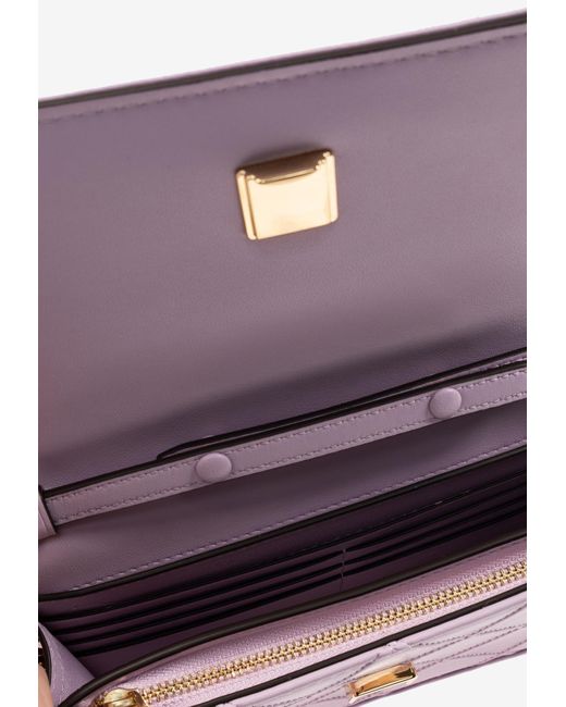 Tory Burch Pink Mini Fleming Soft Leather Clutch Bag