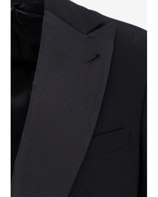 Giorgio Armani Blue Wool Single-Breasted Suit for men