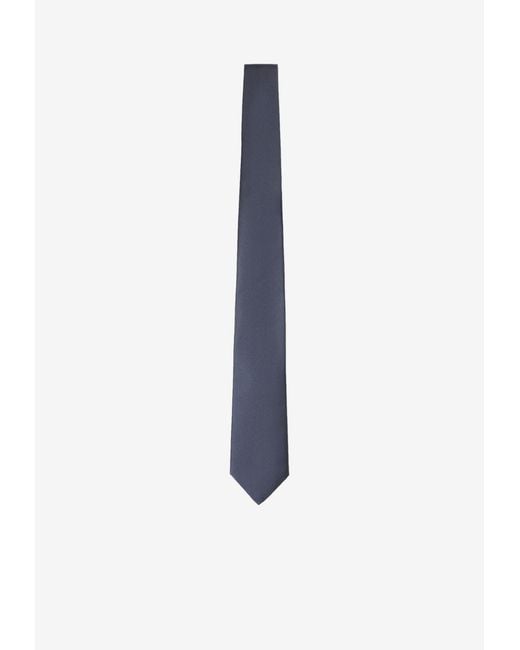 Canali White Essential Silk Tie for men