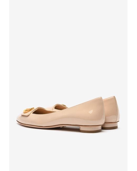 Dior Natural Logo Ballet Flats