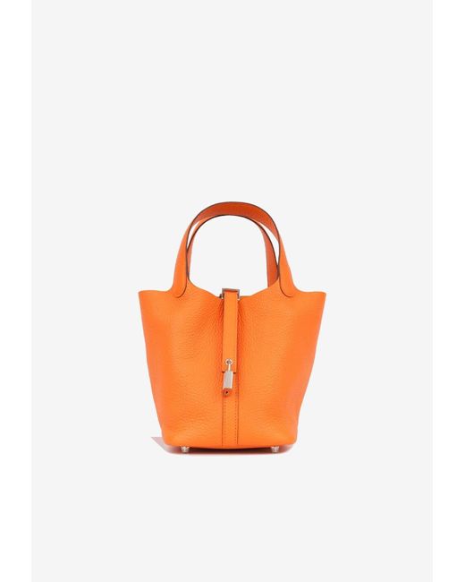 Hermès Orange Picotin 18
