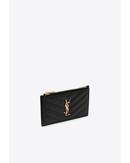 louis vuitton zip card holder black leather