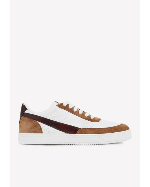 Berluti White Cacao Intenso Leather Sneakers for men