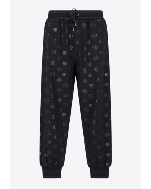 Dolce & Gabbana Blue 'dg' Track Pants for men