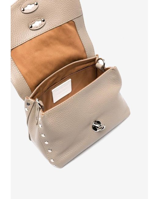 Zanellato White Baby Postina Daily Pebbled Leather Top Handle Bag