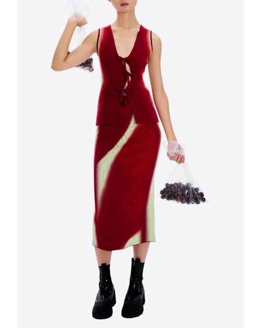 Ph5 Red Nova Cherry-Print Vest