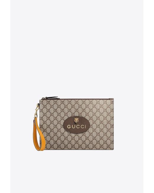 Gucci White Neo Vintage Gg Pouch for men