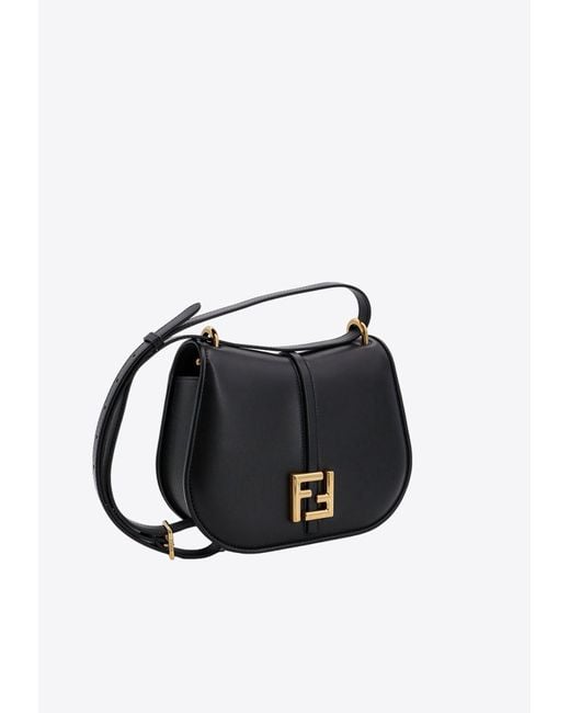 Fendi Black Medium C'Mon Shoulder Bag
