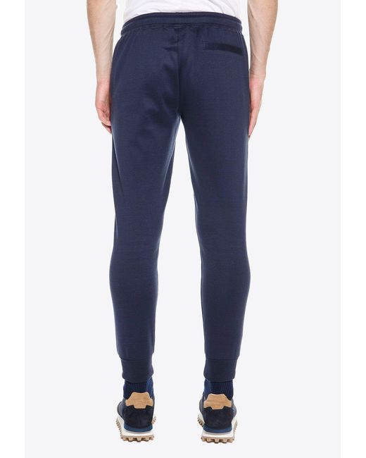 Eleventy Blue Elasticated Track Pants for men