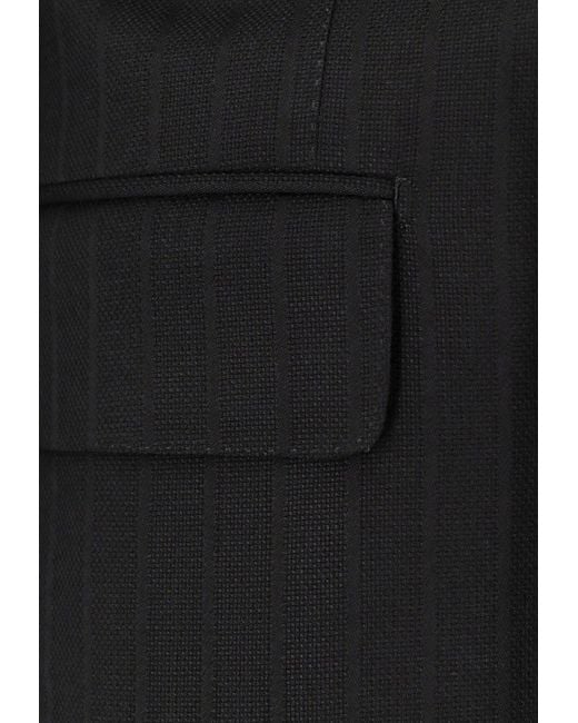 Tom Ford Black Double-Breasted Wool Blazer for men