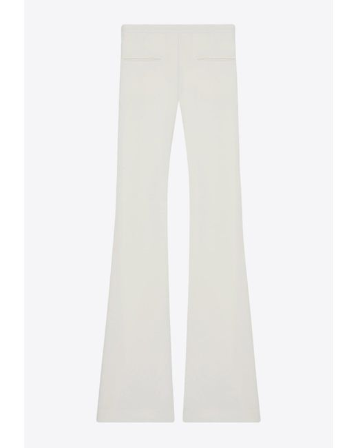Courreges White Tailored Boot-Cut Pants