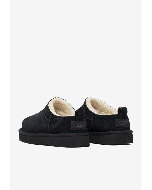 Ugg Black "classic Micro" Ankle Boots