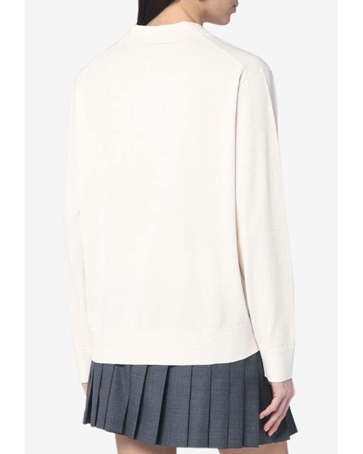 THE GARMENT White Buttoned Polo T-Shirt
