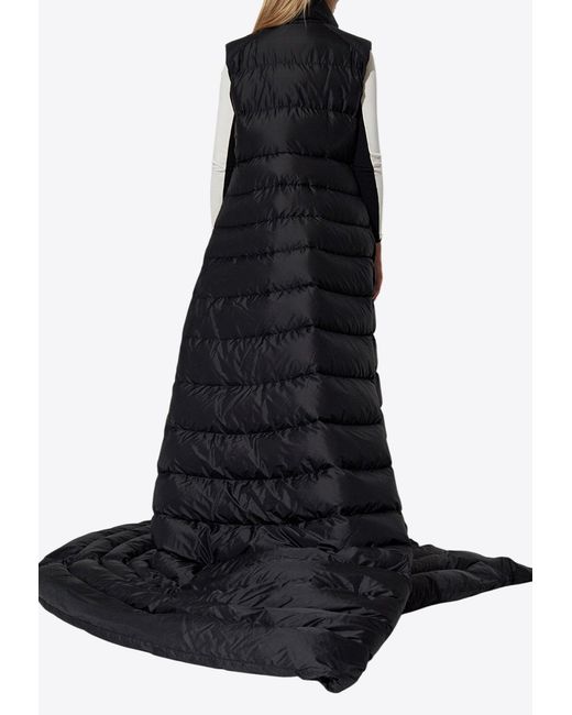 Moncler Black Verone Extra-Long Down Jacket