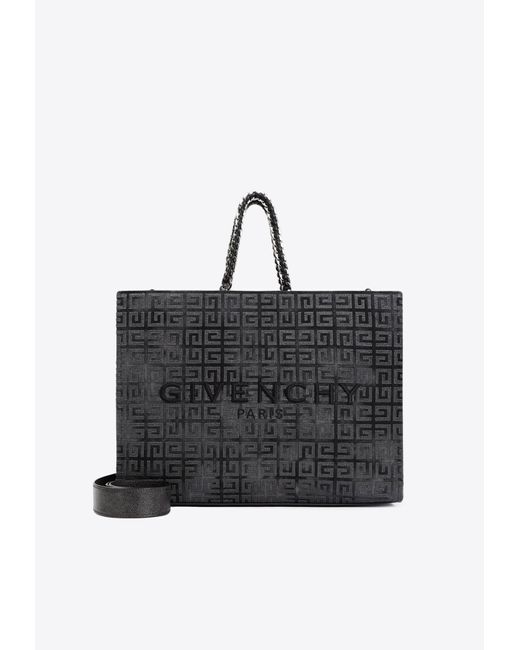 Givenchy Medium Gtote Bag In 4g Monogram Canvas in Black Lyst