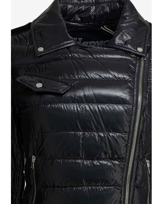 Herno Black Cropped Down Jacket