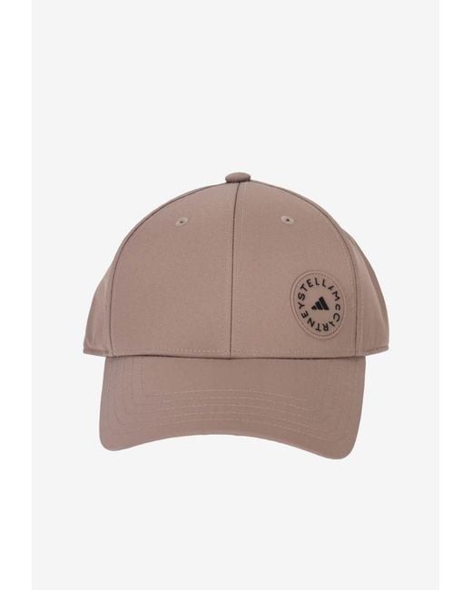 Adidas By Stella McCartney Brown Logo Patch Baseball Cap