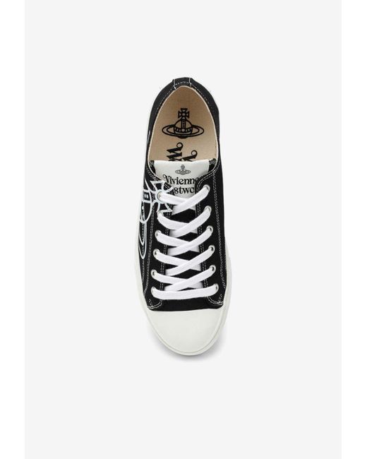 Vivienne Westwood White Logo-Printed Low-Top Sneakers