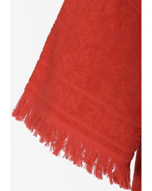 Zimmermann Red Alight Frayed Towel Mini Dress