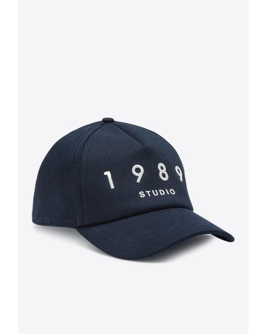 1989 STUDIO Blue Embroidered Logo Baseball Cap