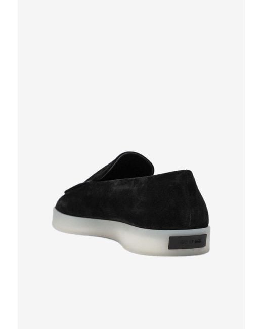 Fear Of God Black Casual Suede Loafers for men