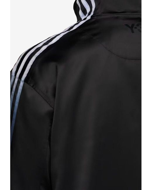 Y-3 Black Iconic Side Stripes Track Jacket for men